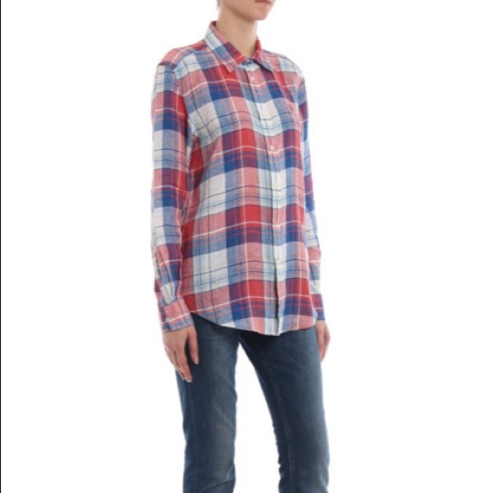 NWT Polo Ralph Lauren Linen Button Down SZ 2 - Picture 2 of 7